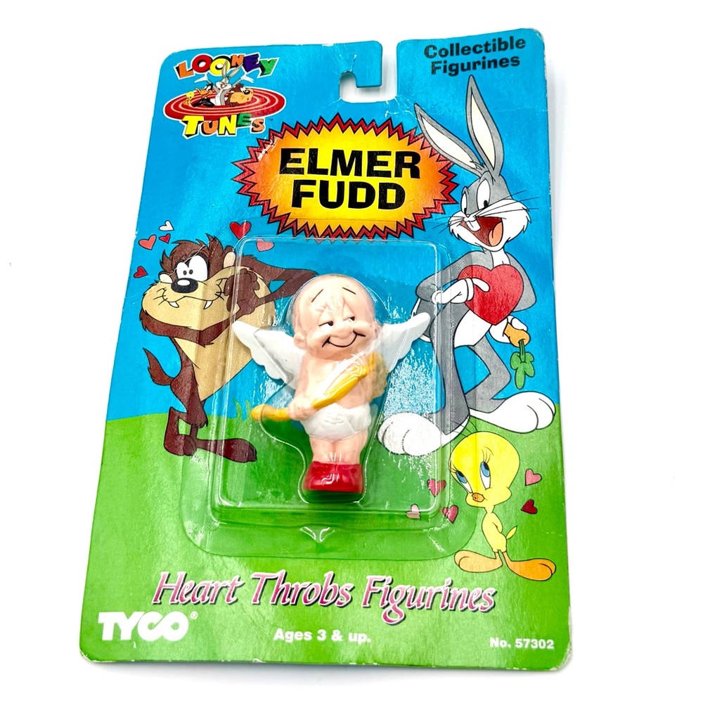 Elmer Fudd, “ Guardian Angel “Looney Tunes Heart Throbs Figurines Tyco 1994 NEW